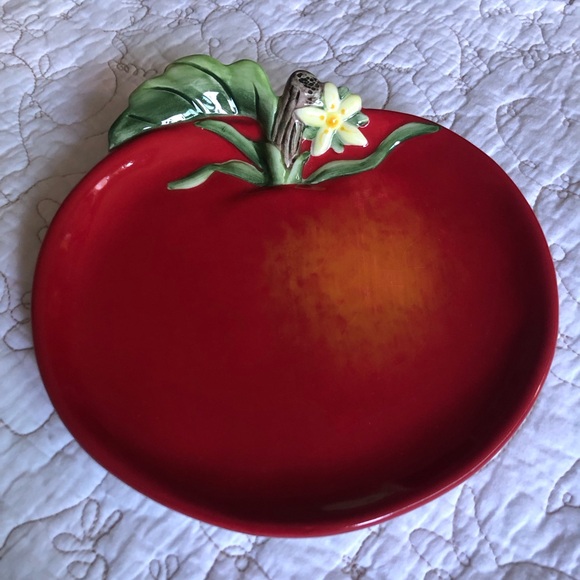 Fitz and Floyd Classics Country Chic Apple Plate OS - Picture 3 of 8